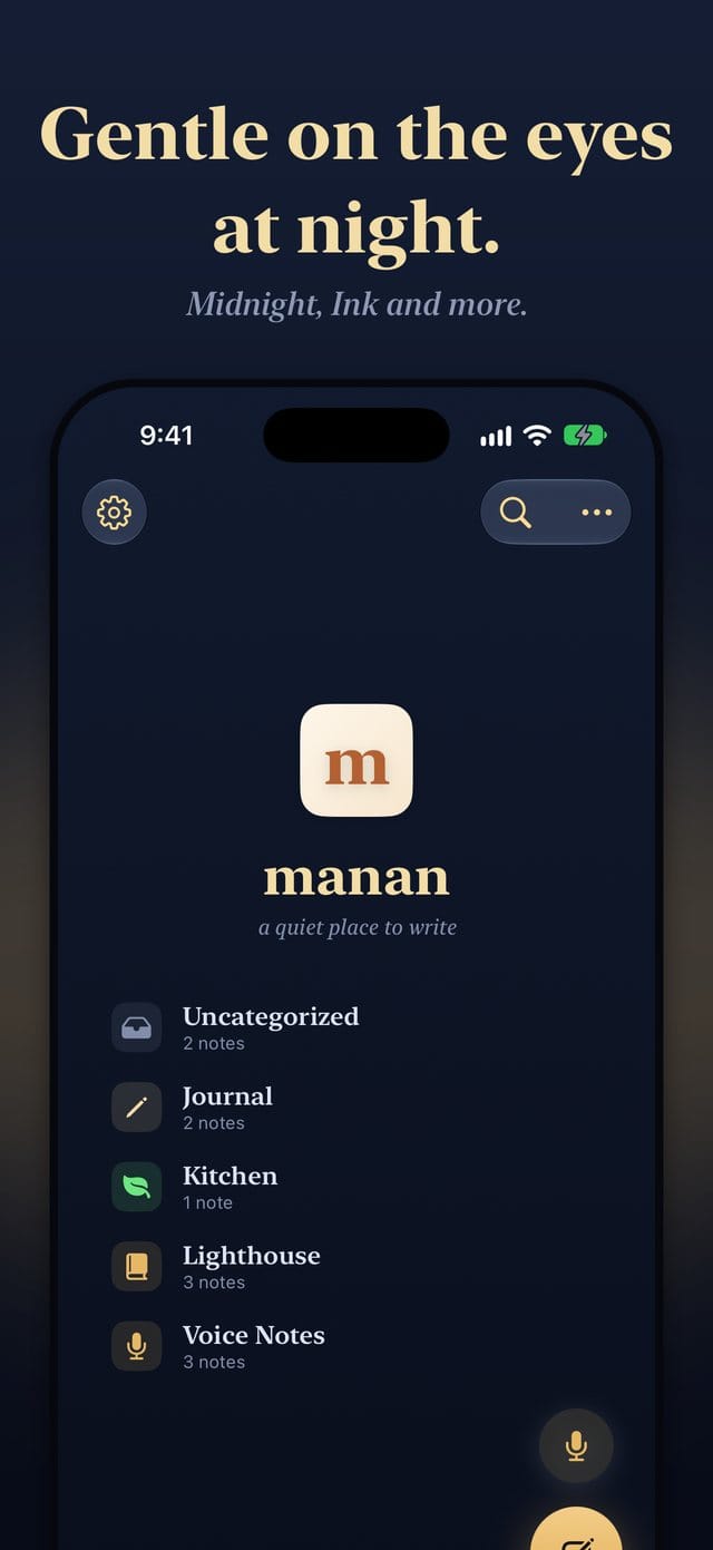 manan in the Midnight theme